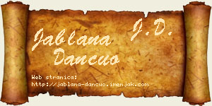 Jablana Dančuo vizit kartica